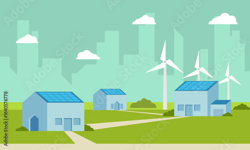 Renewable energy like hydro, solar, geothermal and wind power generation facilities