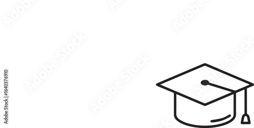 Celebrate academic success with this graduation cap icon, symbolizing achievement, learning, and the pursuit of higher education goals
