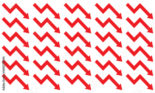  premium downfall arrow vector design template