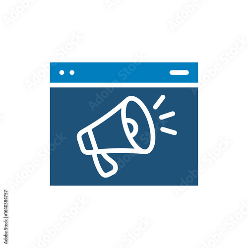 Broadcaster social media icon vector design illustration template in trendy style