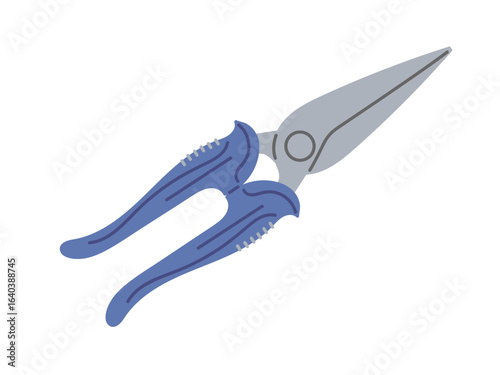 High-quality garden shears with blue handles for precise trimming and cutting tasks