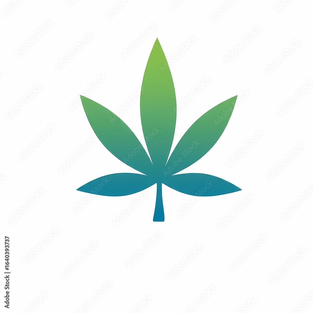 Naklejka premium green leaf icon vector