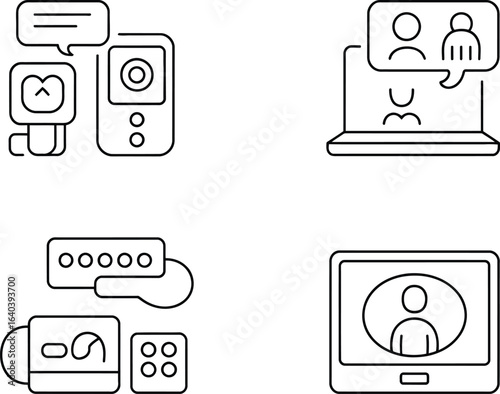 Icons of digital communication