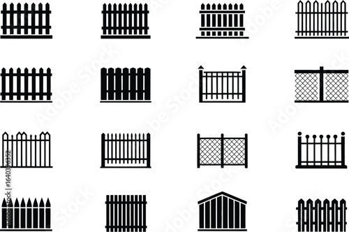 Fence styles black and white