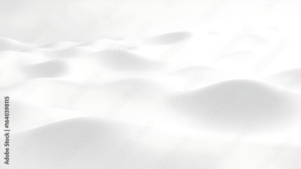 Obraz premium Ultra-minimalist white abstract surface with concave shapes, glowing softly in a futuristic design.