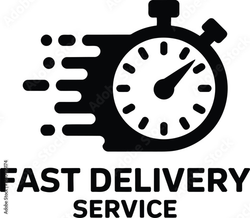 A stopwatch icon showing fast delivery speed