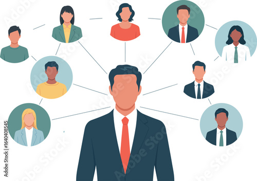 Network of diverse professionals