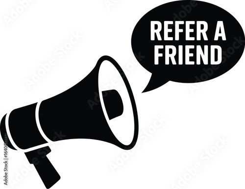 Megaphone refer a friend icon