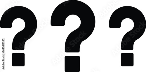 Three black question marks ???