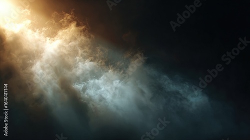 rising wall of dense steam with light scattering through, subtle flicker effect, atmospheric texture, loop-friendly composition, cinematic render