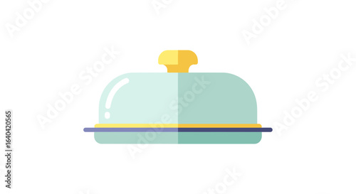Stylish serving dish with a minimalist design and pastel colour palette