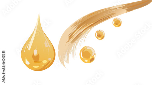 Hair care serum oil treatment for dry hair and split ends for healthy shiny hair growth and repair treatment