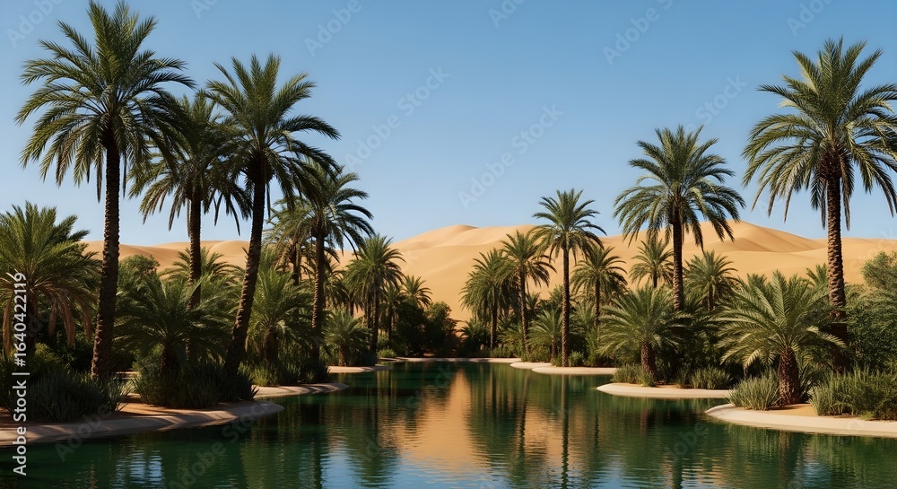 Desert Oasis Palm Trees Desert Oasis Palm Trees