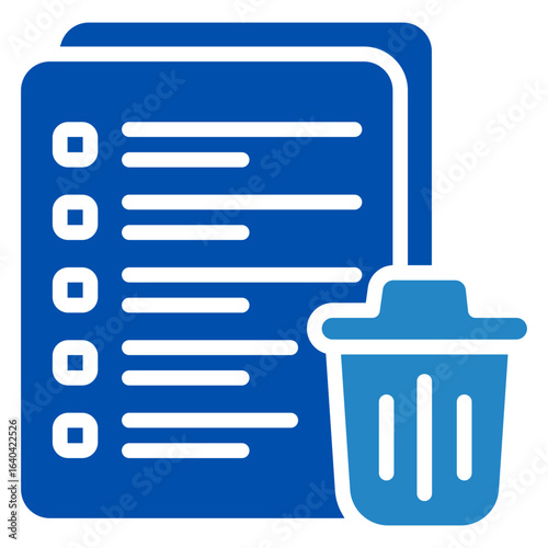 Delete Icon Mini Illustration Icon. Use For Modern Concept, Print, Ui, Ux Kit, Web And App Development. Vector Related To Office, Education, Examination And More