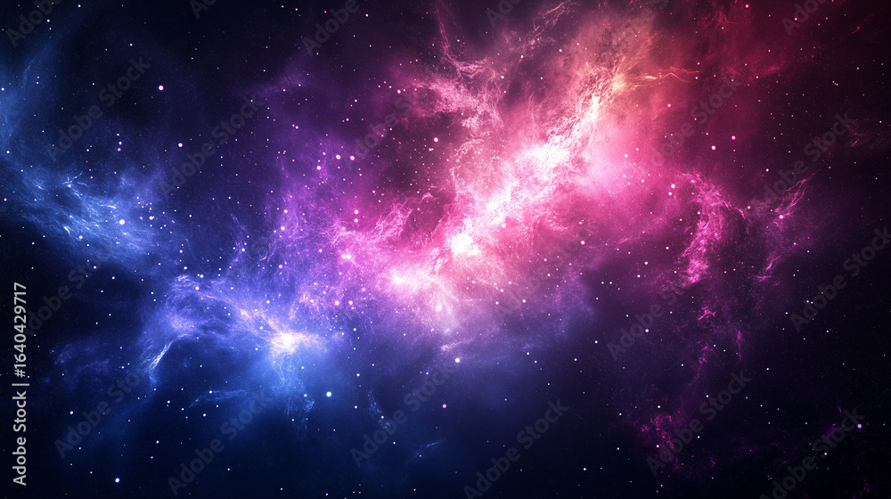 Obraz premium Abstract cosmos background. Space dark background with fragment of our galaxy