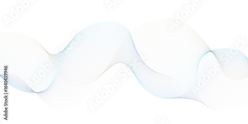 Abstract background of wavy curved blue lines on white design. For landing page, book covers, brochures, flyers, magazines, any brandings, banners, headers, presentations, and more illustration
