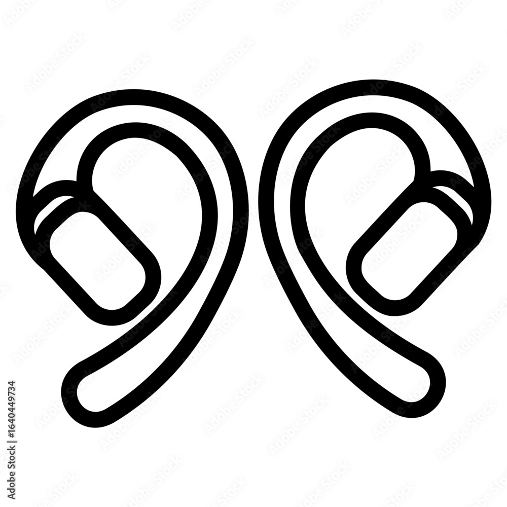 Obraz premium earbuds Line Icon