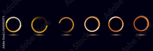 Abstract neon background. luminous circle. Luminous spiral cover. Wake wave, fire path trail line and swirl effect curve. Food isolated. space tunnel. Ellipse shimmery color.