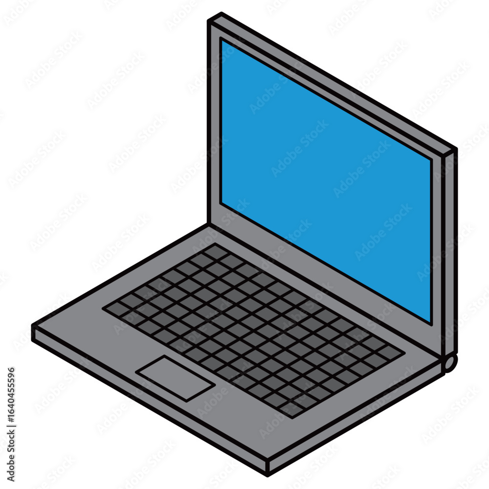 ノートパソコン パソコン イラスト アイソメトリック ベクター ノートパソコン パソコン イラスト アイソメトリック ベクター