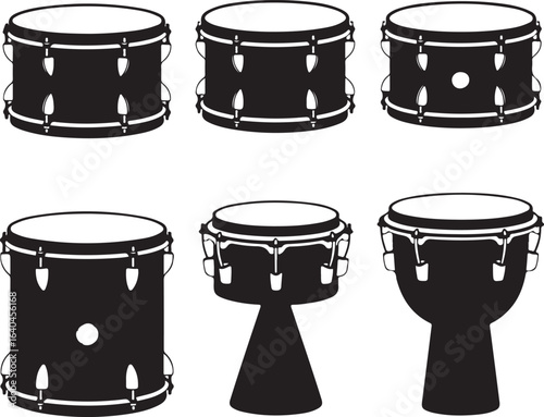 Black drums percussion instruments musical instruments