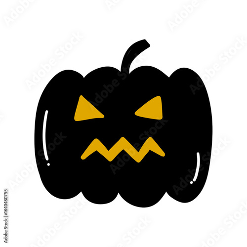 halloween pumpkin isolated on white