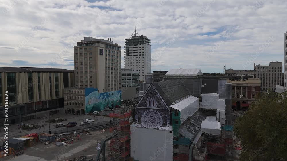 Renovation project, Christchurch Cathedral, earthquake structural damage
