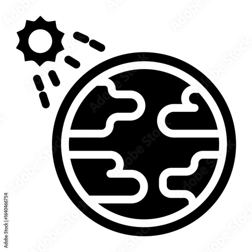 climate change Solid icon
