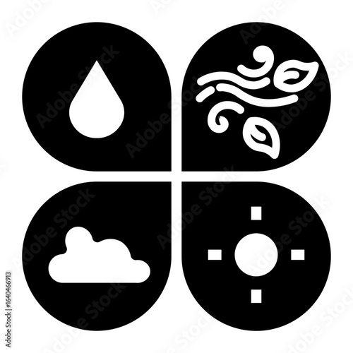 climate change Solid icon