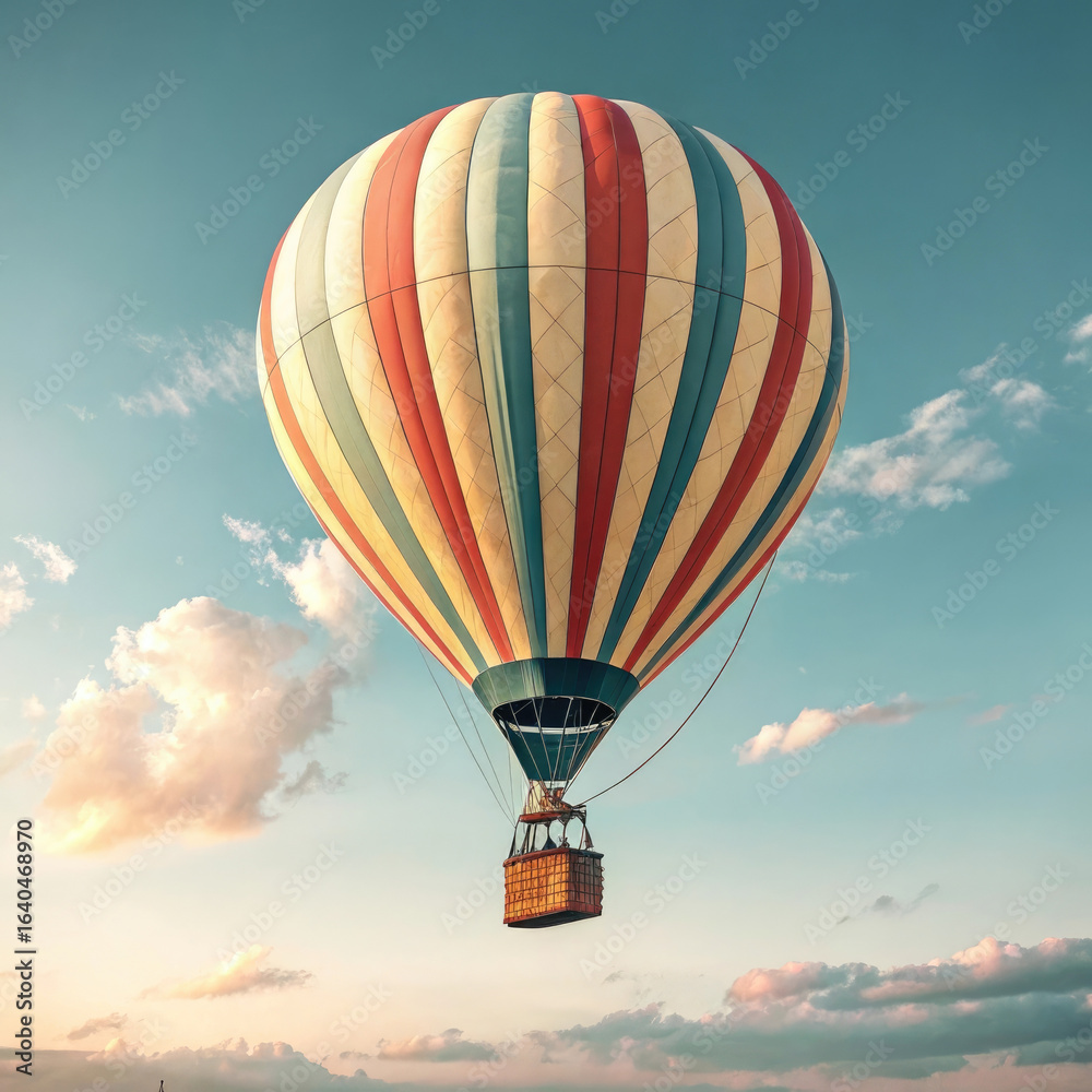 Fototapeta premium hot air balloon over blue sky