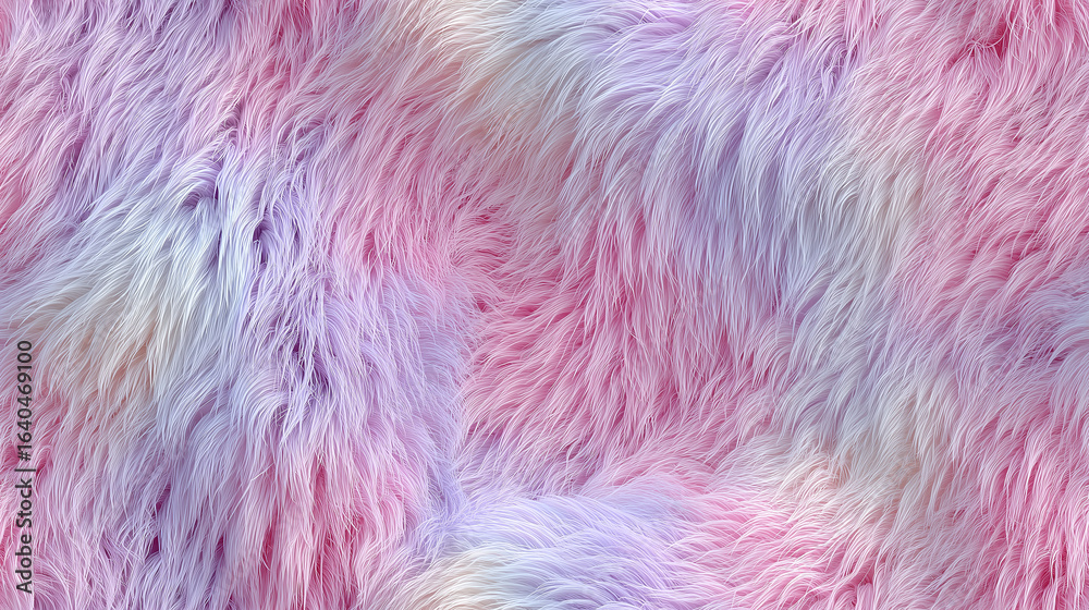 Obraz premium Pink and purple fur background creating soft and fluffy texture