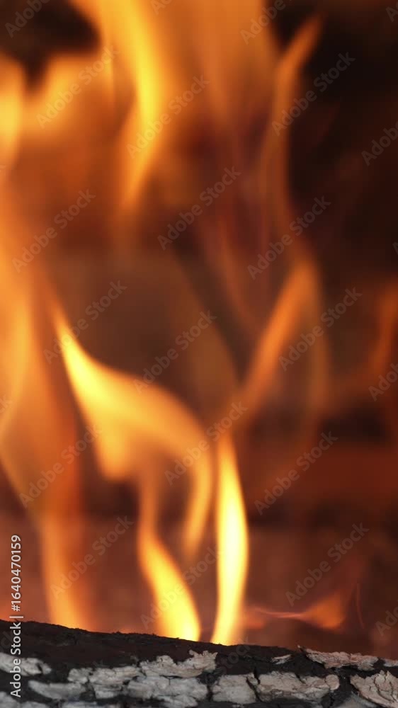 Birch wood logs burning brightly, casting warm, flickering glow against dark background, creating inviting and peaceful atmosphere with dancing flames and soft crackling sounds Birch wood logs burning brightly, casting warm, flickering glow against dark background, creating inviting and peaceful atmosphere with dancing flames and soft crackling sounds