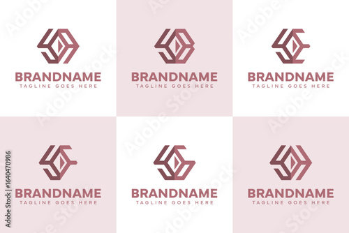 Letters YA YB YE YF YG YH Diamond Logo Set, symbolizing elegance, strength, and premium identity