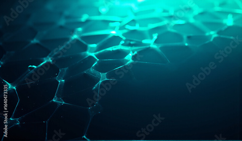 A close up of a broken glass surface.