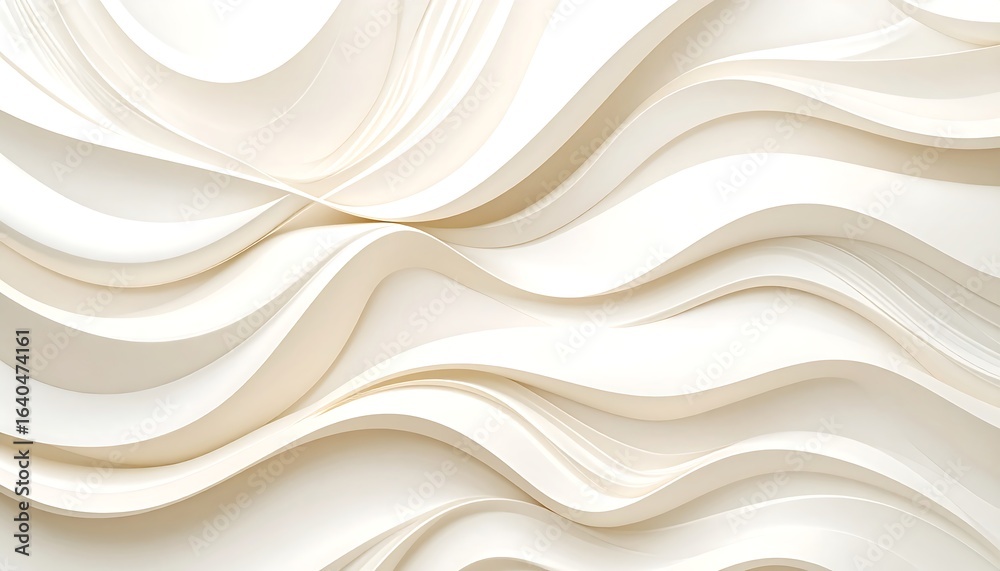 Obraz premium Abstract background of undulating, off-white waves
