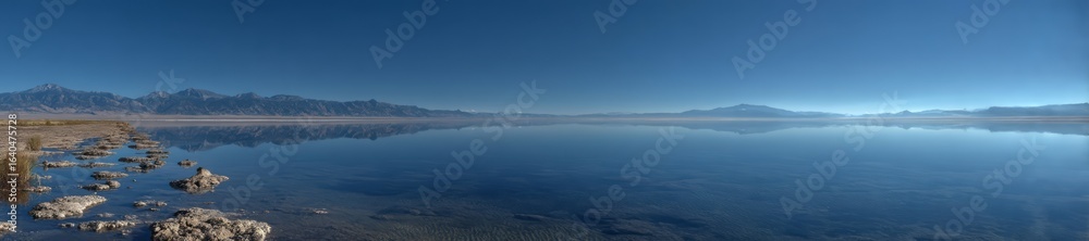Fototapeta premium Panoramic hdr landscape salt flat 360 degrees
