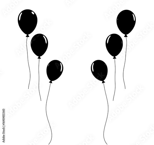 vector illustration of a colorful balloons