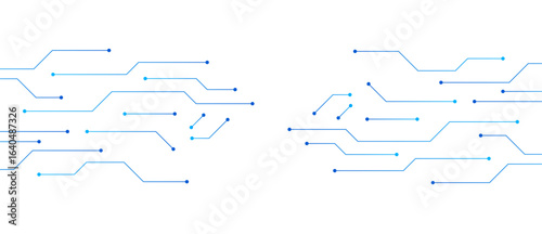 Abstract technology circuit board background. Electronic motherboard hi tech data communication. CPU processor or semiconductor on white background. Computer microchip on motherboard electronic line