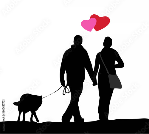 Valentines Couple Walk.eps