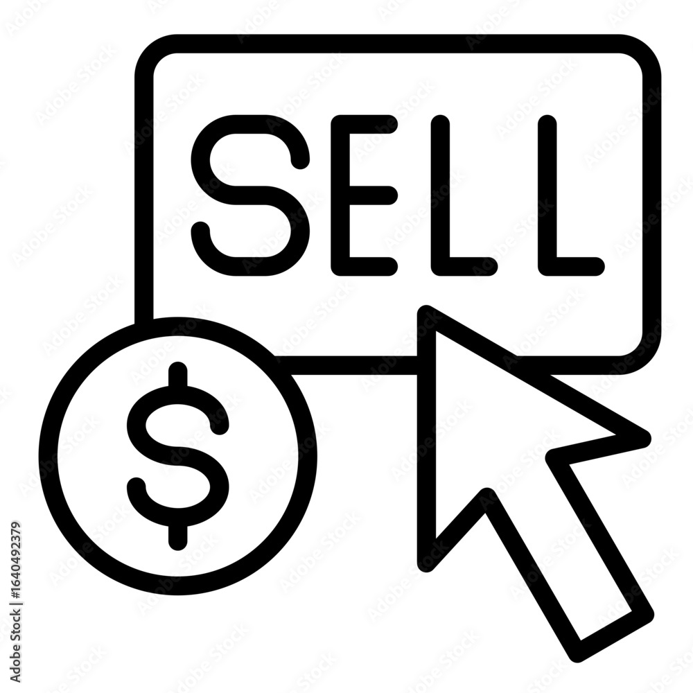 Sell Order Icon Element For Design Sell Order Icon Element For Design
