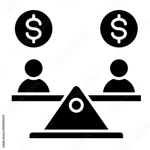 Equity Financing  Icon Element For Design