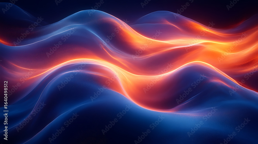 Obraz premium abstract fractal background with waves