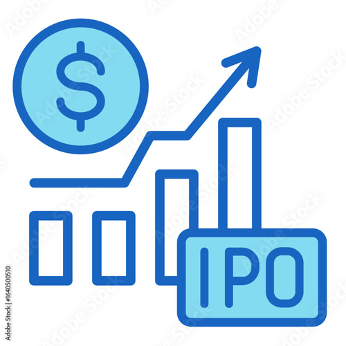 Stock Market  Icon Element For Design