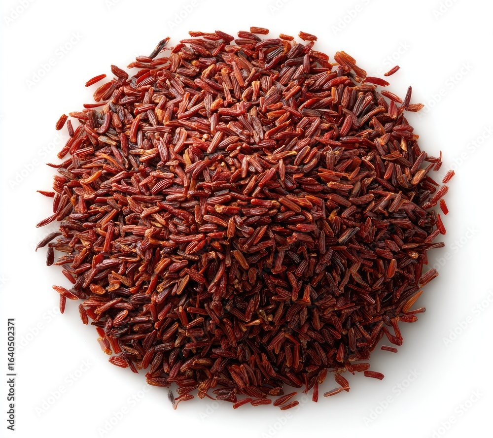 Fototapeta premium Pile of red rice grains