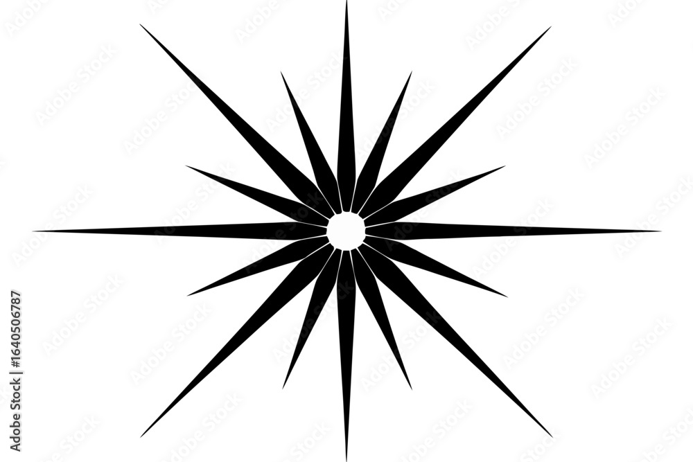 Obraz premium Starburst black design