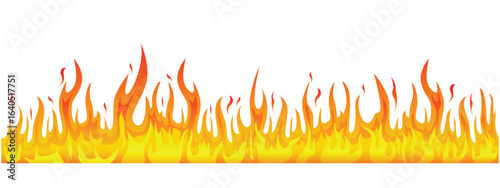 Cartoon campfire. Fire flames, bright fireball, heat wildfire and red hot bonfire campfire, red fiery flames isolated vector illustration set. Animated form and square, fireball and flame