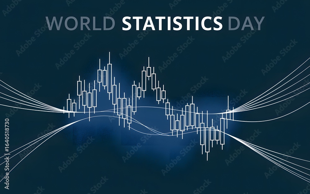 Obraz premium World statistics day abstract data visualization