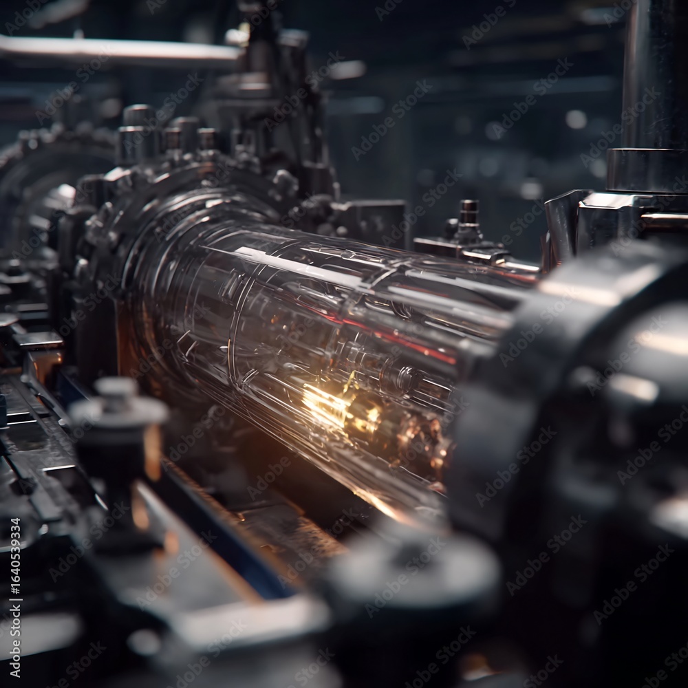 Fototapeta premium Abstract visualization displays a timer represented by a circular progress bar with warm colors.