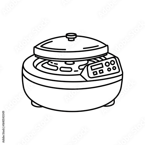 Laboratory Centrifuge Icon Line Art