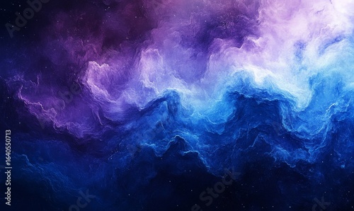 Abstract gradient background transitioning from blue to purple, representing change, depth, and emotional richness, Generative AI