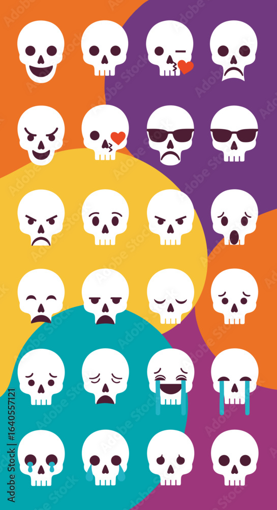 Collection of Various Skull Emojis Expressing Different Emotions Accurately Collection of Various Skull Emojis Expressing Different Emotions Accurately